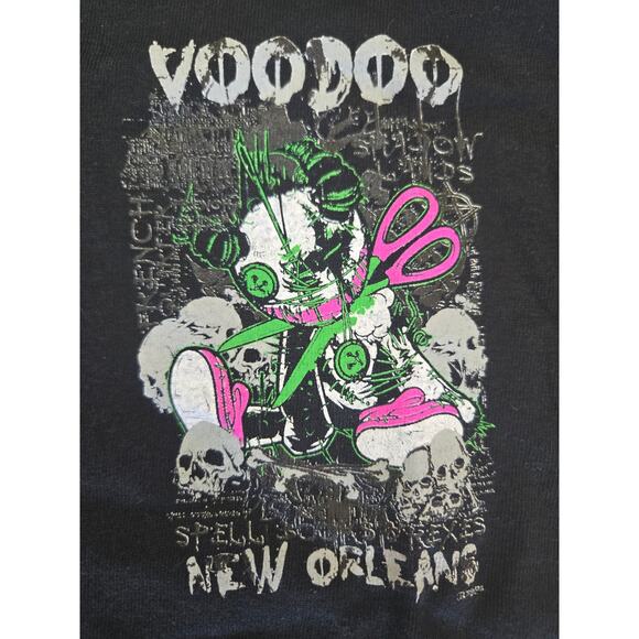 NWOT VOODOO  DOLL | NOLA | New Orleans T-Shirt Mens Size Medium| 2 Sides Black - Picture 6 of 6